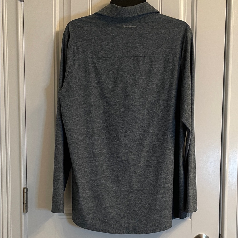 Eddie Bauer Charcoal Long Sleeve Shirt - Picture 7 of 8